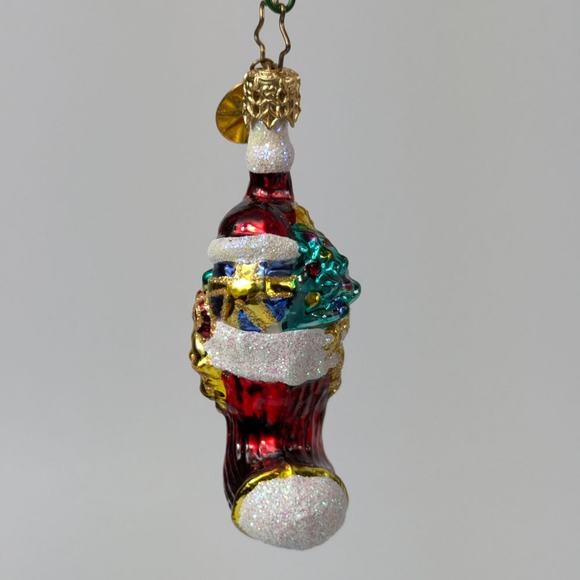 Christopher Radko Glass Christmas Ornament Handcrafted Stock And Cheer 2002 Vtg - Picture 3 of 8